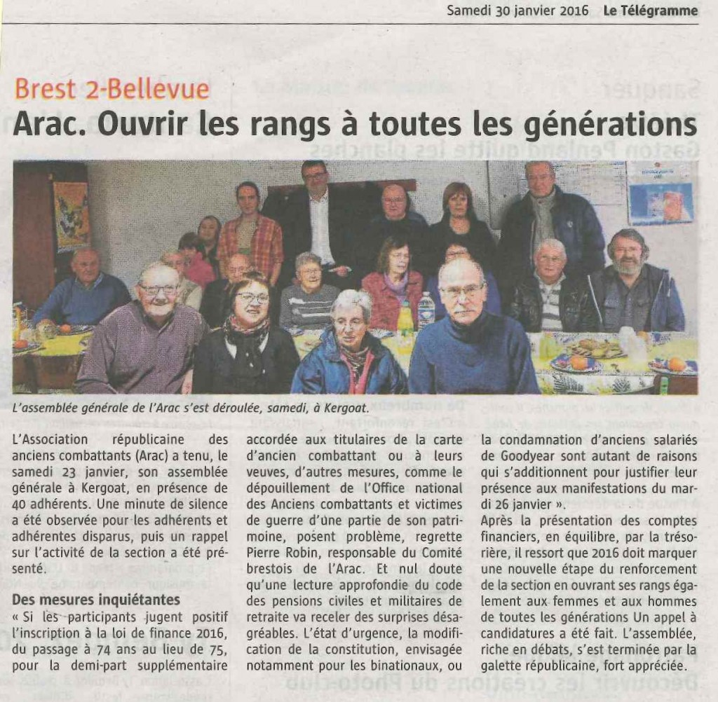 article ARAC - TEL 300116