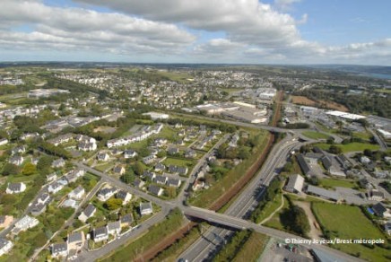 Vue aérienne de Plougastel-Daoulas
